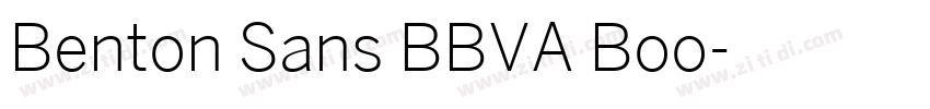 Benton Sans BBVA Boo字体转换